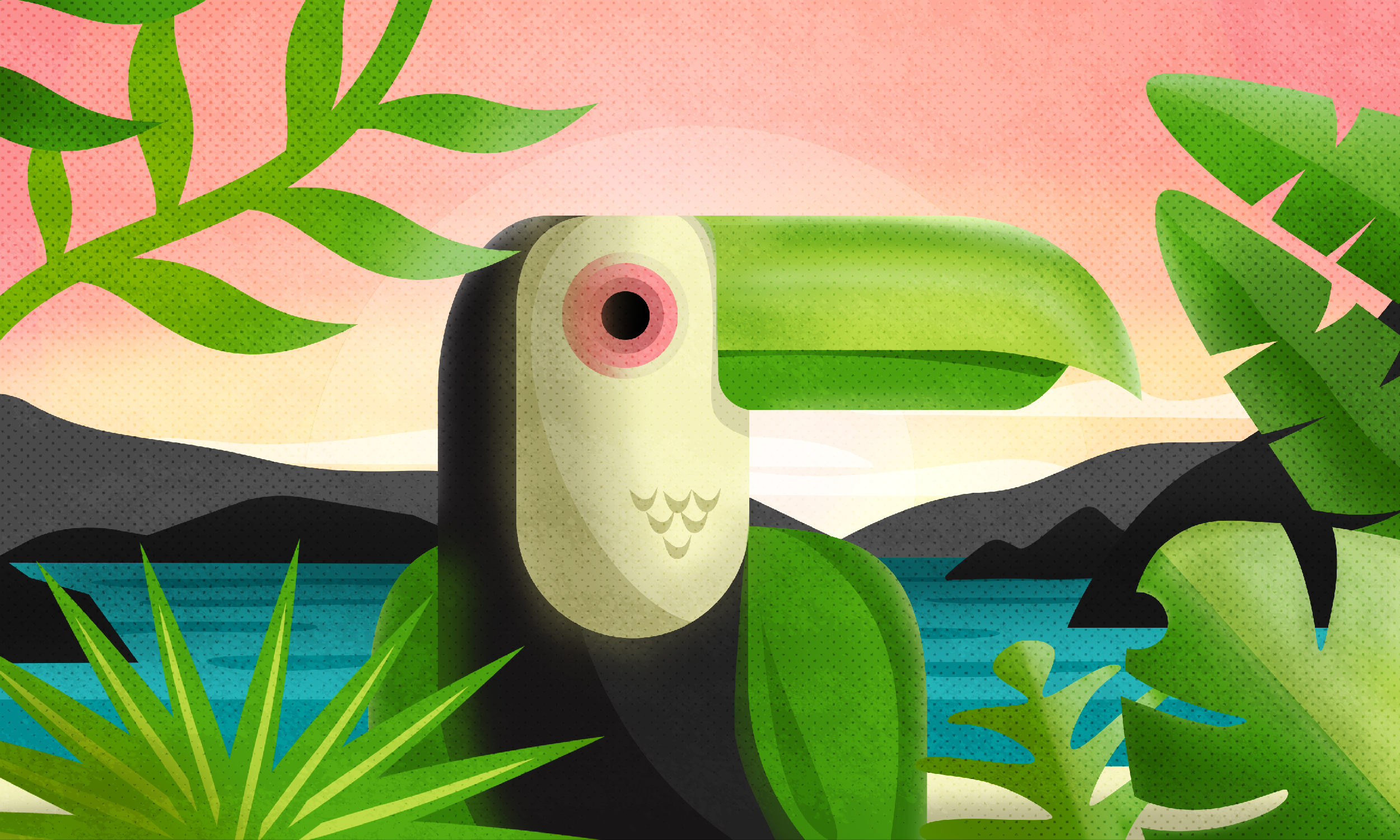 tropical drawing